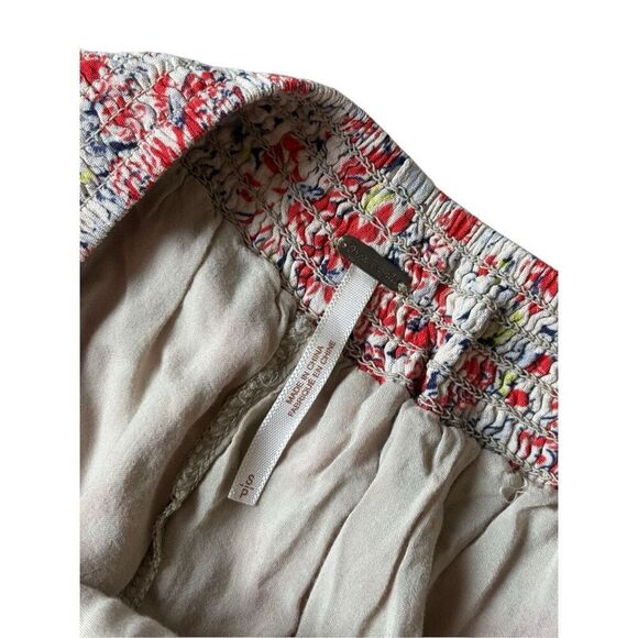 Free People Floral Scalloped Hem Shorts Size S Girly Romantic Ditsy Boho Cream R - Picture 3 of 8